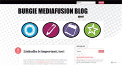 Desktop Screenshot of burgiemediafusion.wordpress.com