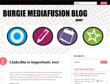 Tablet Screenshot of burgiemediafusion.wordpress.com