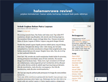 Tablet Screenshot of halamanrawa.wordpress.com