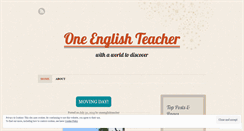 Desktop Screenshot of oneenglishteacher.wordpress.com