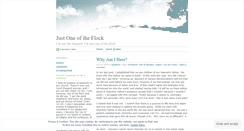 Desktop Screenshot of oneoftheflock.wordpress.com