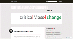 Desktop Screenshot of criticalmass4change.wordpress.com