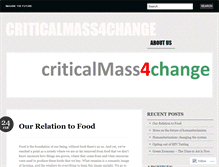 Tablet Screenshot of criticalmass4change.wordpress.com