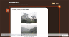 Desktop Screenshot of edutraveler.wordpress.com