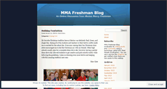 Desktop Screenshot of mmafreshman.wordpress.com