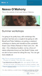Mobile Screenshot of nessaomahony.wordpress.com