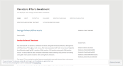 Desktop Screenshot of keratosispilaristreatmentgoogle.wordpress.com
