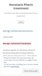 Mobile Screenshot of keratosispilaristreatmentgoogle.wordpress.com