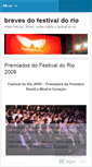 Mobile Screenshot of brevesdofestivaldorio.wordpress.com