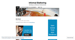 Desktop Screenshot of informalblathering.wordpress.com