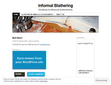 Tablet Screenshot of informalblathering.wordpress.com