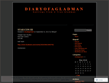 Tablet Screenshot of diaryofagladman.wordpress.com