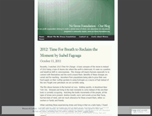 Tablet Screenshot of nostressfoundation.wordpress.com