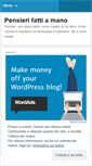 Mobile Screenshot of pensierifattiamano.wordpress.com