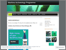 Tablet Screenshot of maritimearchaeologyprogramdenmark.wordpress.com