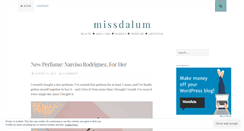 Desktop Screenshot of missdalum.wordpress.com