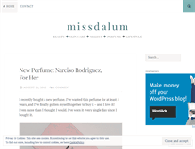 Tablet Screenshot of missdalum.wordpress.com