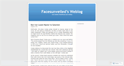 Desktop Screenshot of facesunveiled.wordpress.com