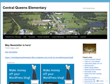 Tablet Screenshot of centralqueenselementary.wordpress.com