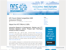 Tablet Screenshot of nfccompetition.wordpress.com