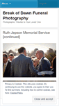 Mobile Screenshot of funeralphotography.wordpress.com