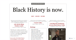 Desktop Screenshot of blackhistorymonths.wordpress.com