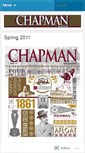 Mobile Screenshot of chapmanmagazine.wordpress.com