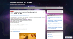 Desktop Screenshot of apartmentforrenthochiminh.wordpress.com