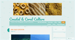 Desktop Screenshot of coastalandcoralculture.wordpress.com