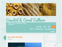 Tablet Screenshot of coastalandcoralculture.wordpress.com