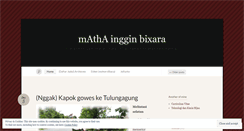 Desktop Screenshot of matainginbicara.wordpress.com