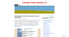 Desktop Screenshot of canadianlibraries.wordpress.com