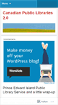 Mobile Screenshot of canadianlibraries.wordpress.com