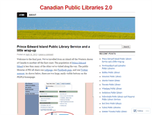 Tablet Screenshot of canadianlibraries.wordpress.com