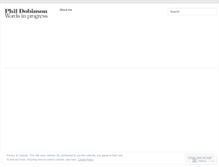 Tablet Screenshot of phildobinson.wordpress.com
