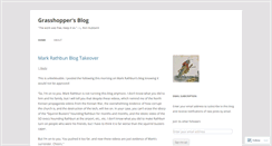 Desktop Screenshot of ahgrasshopper.wordpress.com