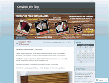 Tablet Screenshot of cardapios10.wordpress.com