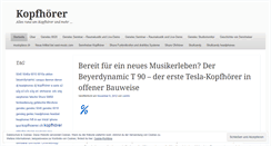 Desktop Screenshot of kopfhoerer.wordpress.com
