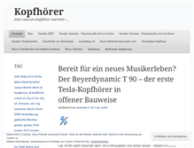 Tablet Screenshot of kopfhoerer.wordpress.com