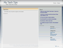 Tablet Screenshot of mytechtipsdotorg.wordpress.com