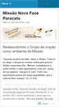 Mobile Screenshot of missaonovafaceptu.wordpress.com