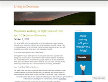 Tablet Screenshot of livinginbozeman.wordpress.com