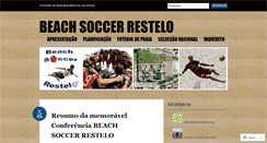 Desktop Screenshot of beachsoccerrestelo.wordpress.com