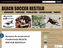 Tablet Screenshot of beachsoccerrestelo.wordpress.com