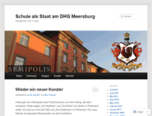 Tablet Screenshot of dhgschulealsstaat.wordpress.com