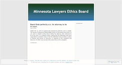 Desktop Screenshot of minnesotaethicsboard.wordpress.com