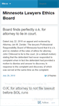Mobile Screenshot of minnesotaethicsboard.wordpress.com
