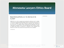 Tablet Screenshot of minnesotaethicsboard.wordpress.com