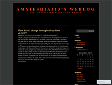 Tablet Screenshot of amyieshiaj13.wordpress.com