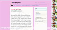 Desktop Screenshot of fantagerock.wordpress.com